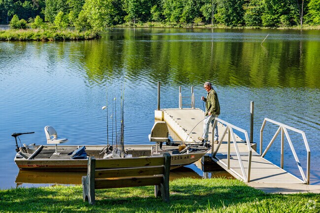 Ed from Groometown is eager to fish at Randleman Lake.
