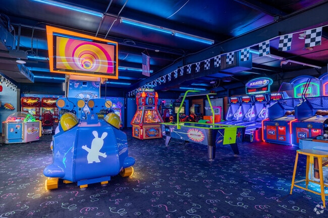 The Big Rock Mini Golf and Fun Park has a large arcade to enjoy.