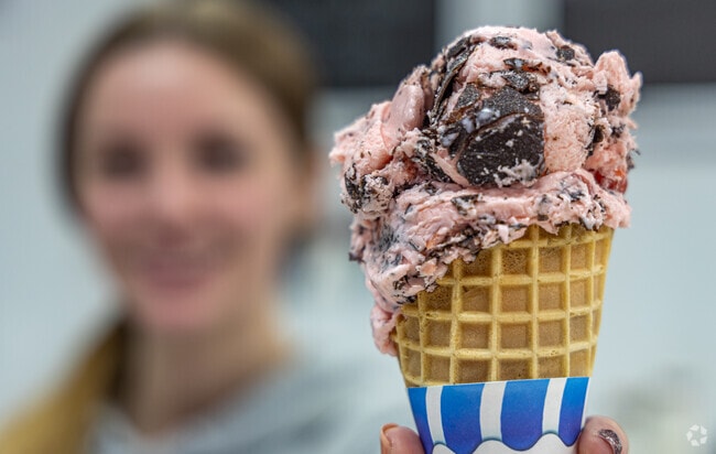 Make your sweet tooth happy at Hometown Ice Cream in Huron Charter.