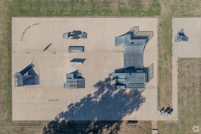 Skateboarders in Perry enjoy the ramps at Lions Park.