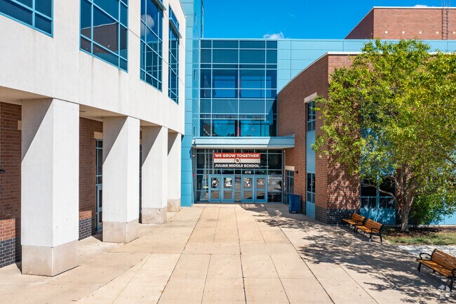 Middle school students in the community can attend Percy Julian Middle School.