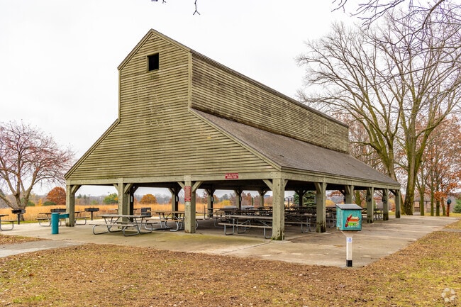 Somerset Village residents enjoy the shelters and grills at Moore Memorial Park.