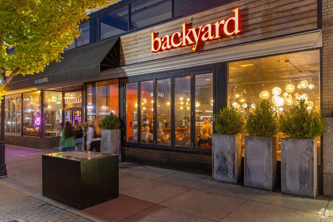 The Backyard Pizza and Bar is a popular stop right in the heart of Downtown Huntington, WV.
