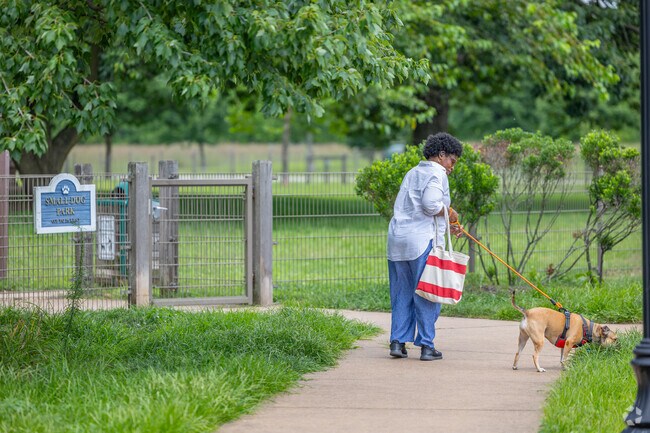 Residents can let the dogs run off leash in either a small or big dog park at Pennington Park.