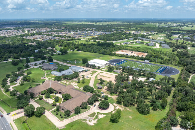 Explore Allen Academy's layout with an aerial view of the campus.