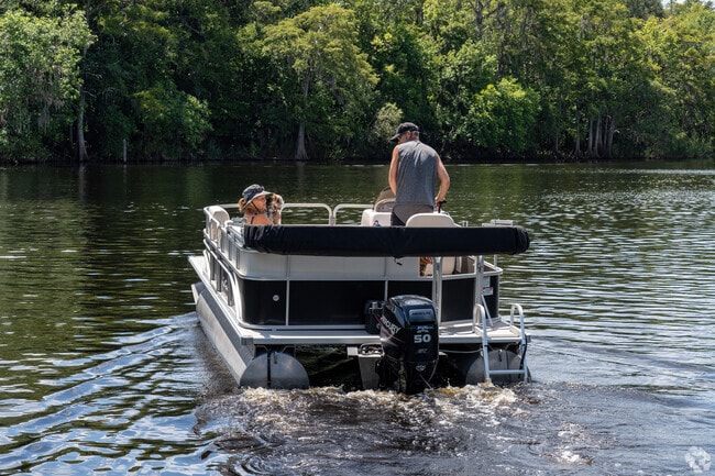 Indulge in a boat ride on Lake Monroe, minutes from many homes DeBary.