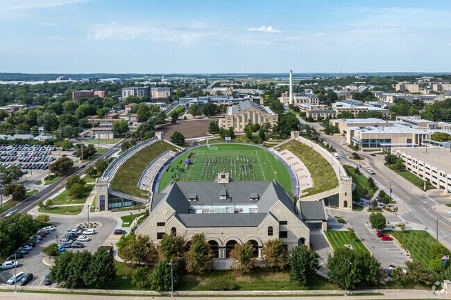 K-State college football & basketball are big draws in Manhattan, Kansas.