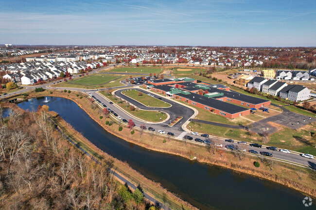 Pinebrook Elementary School is in a new housing development in Seven Hills/Kirkpatrick, VA.