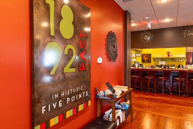 1892 East occupies a space in the Historic Five Points neighborhood.