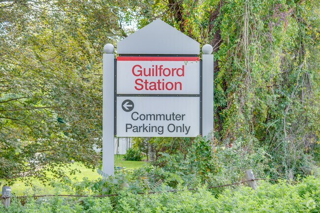Guilford Train Station provides easy commuting for residents into New Haven.