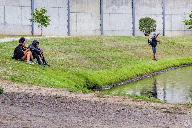 Friends from Lamrocton spend the afternoon at Hester Park.