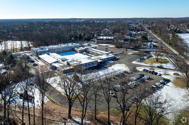 An elevated view of the wonderful Edward V. Walton School, Springfield, NJ.