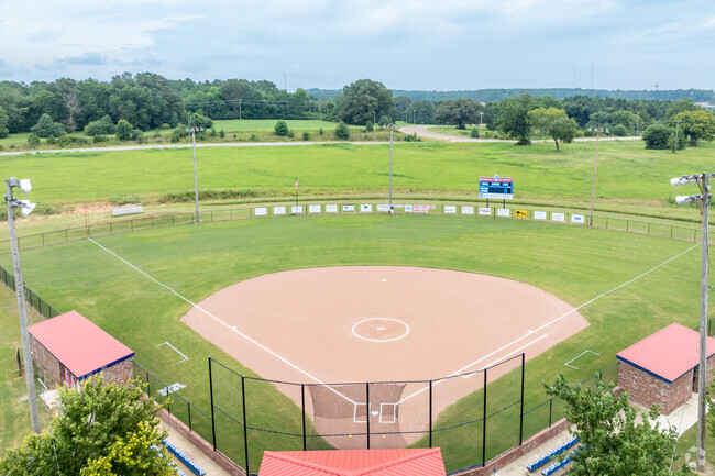 Marshall Academy in Holly Springs has a lighted baseball field.