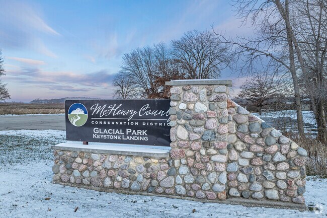Glacial Park Keystone Landing is part of the McHenry Park District in Richmond Illinois.