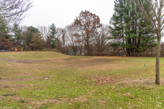 A playfield at Lt. Elezer Davis Elementary School in Bedford, MA.