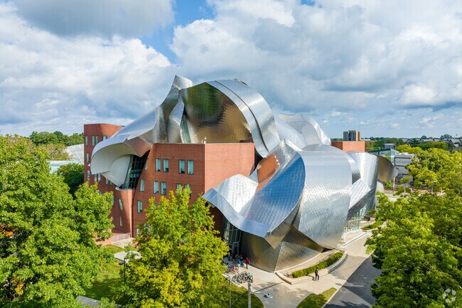 University Circle features many great buildings, like the Peter B. Lewis Building.
