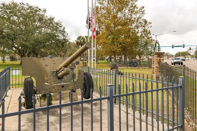 Veterans' park is located at 1200 14th St. in Saint Cloud.