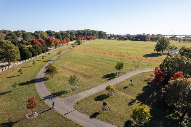 Riverview Farm Park offers paved trails for walking and biking.