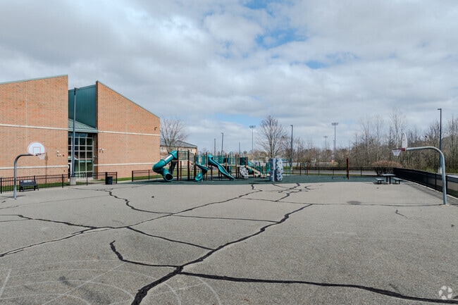 Massillon Intermediate School has a large playground for students to enjoy.