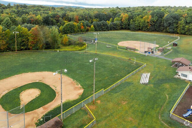 Mitchell Park in Jackson includes baseball fields and tennis courts.