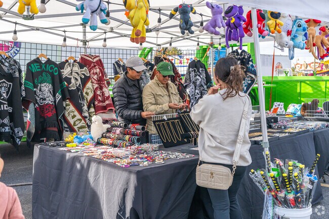 Visitors can shop for jewelry at the Halloween Hollow in Mokena.