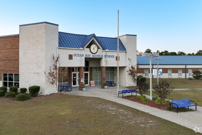 Ocean Bay Middle School is a well maintained school that is popular with parents.