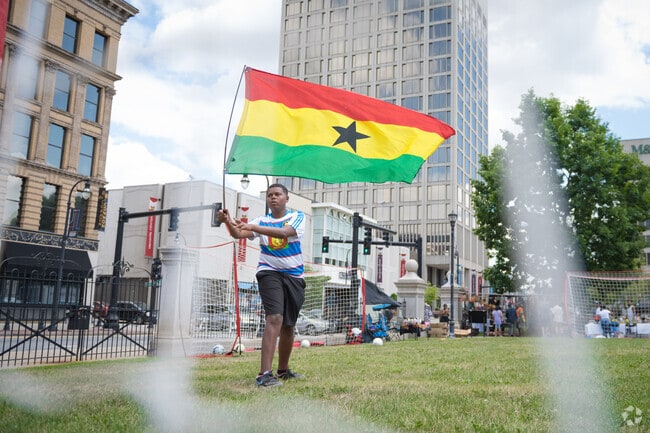 Newton Square residents often participate in Downtown Worcester events such as The Worcester African Festival.