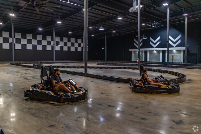 Friends and families can enjoy go karting at the City Forum in Clarksville.