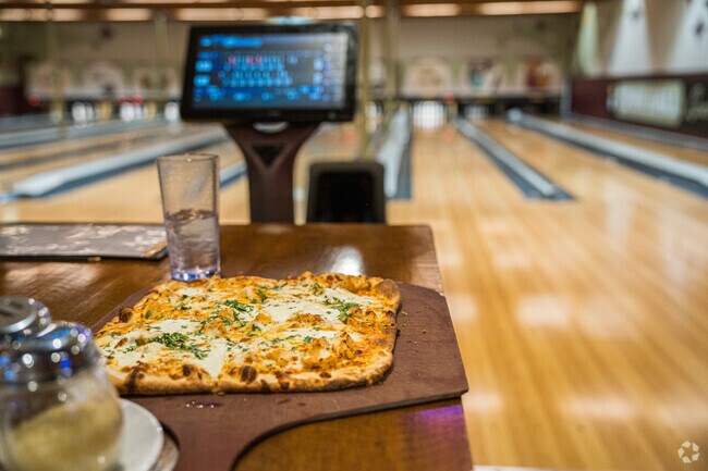 Lots of delicious food choices at Town Hall Lanes in Minnehaha.