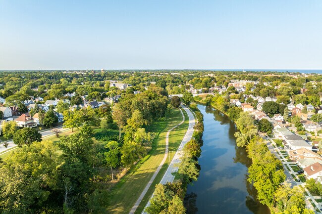Riverside Park offers access to the Root River Pathway, which spans 4 miles.