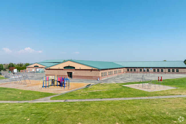 Northwest playgrounds at Purple Sage Elementary.