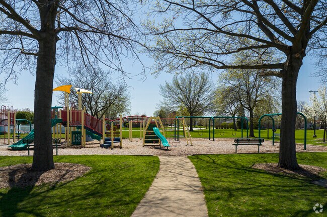 Gory Park in East Fernway welcomes visitors with its ample space and shaded resting areas.