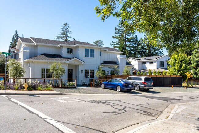 There are a few streets in Atherton with smaller single family homes.
