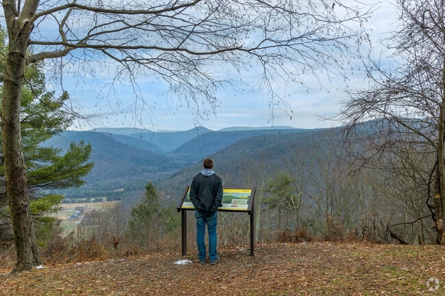 Katy Jane West Vista in Rider Park overlooks valleys near Eldred.