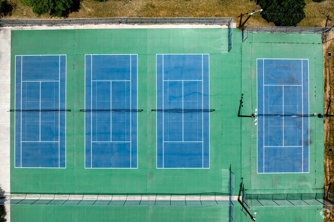 Four tennis courts are available for students at Mount Logan Middle School.