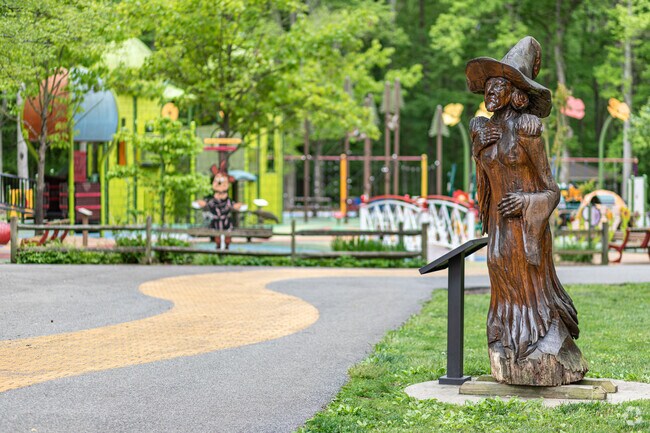 Stay on the yellow brick road to the Wizard of Oz playground at Watkins Regional Park in Brock Hall.