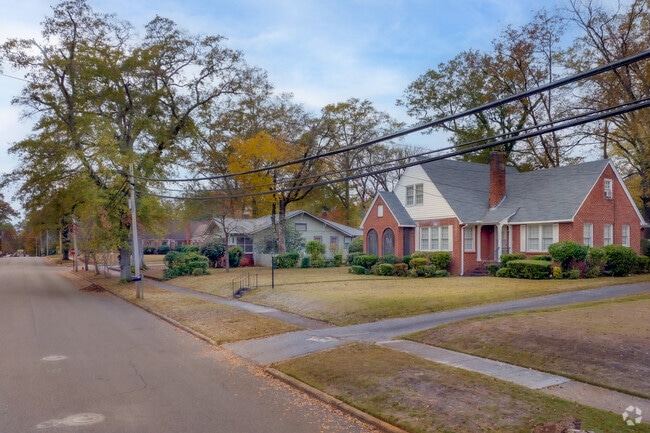 Montevallo has plenty of homes with large trees.