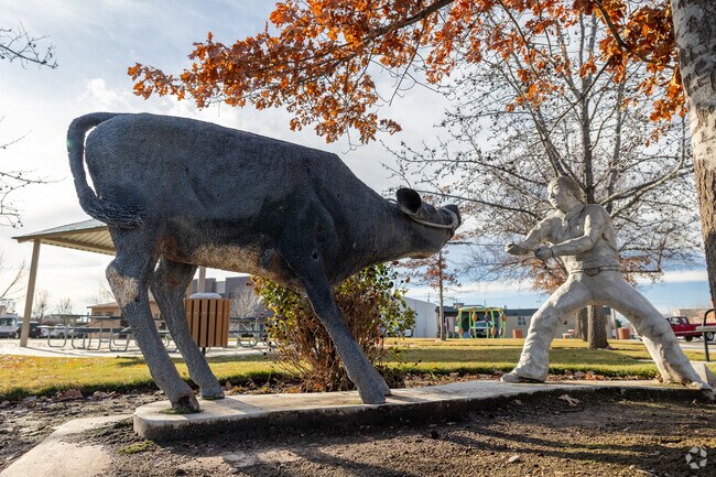 Downtown Meridian pays homage to the city's agrarian roots.