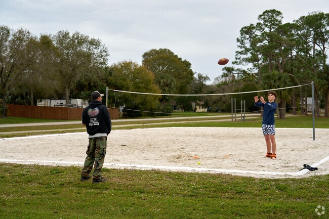 Lakewood Park is open for many activities, like hanging out with your kids.