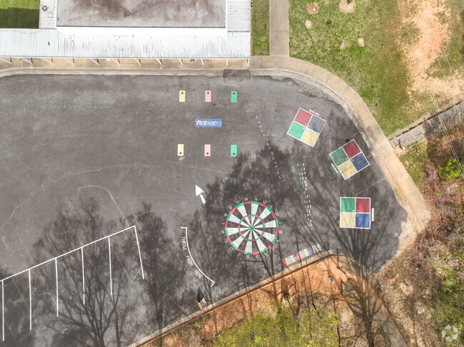 Art by the students at Battleground Elementary School can be found all over the campus.