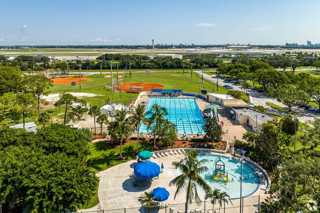 The aquatic center inside Lake Lytal Park, minutes from Cannongate.