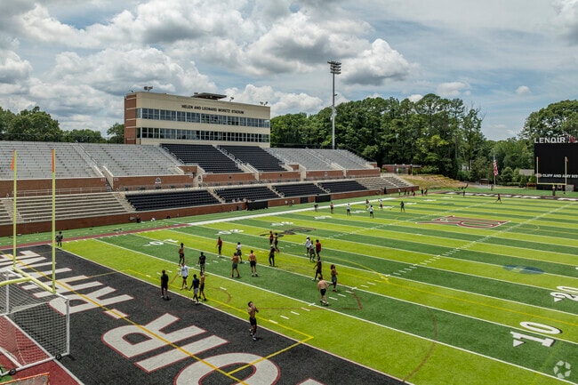 Lenoir-Rhyne University draws Hickory locals in crowds for home games at the stadium.