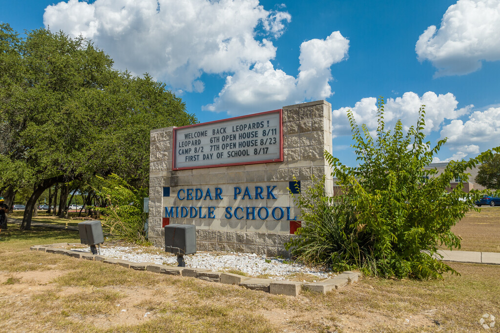 Students who live in Cedar Park have the opportunity to attend Cedar Park Middle School.