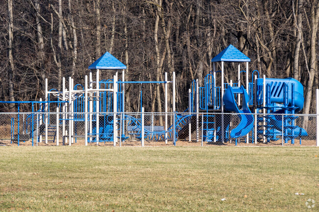 A playground is between the primary and Intermediate schools.