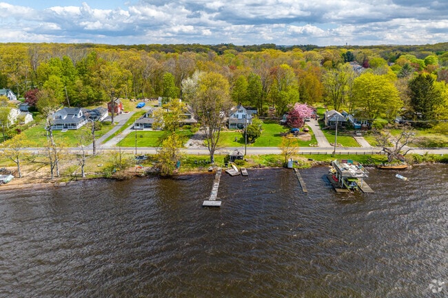 Residents of Budd Lake often have views of the lake and even private docks