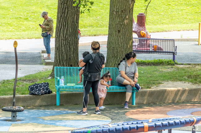 Alpine Park is a great place to unwind and let the kids play near One By One.