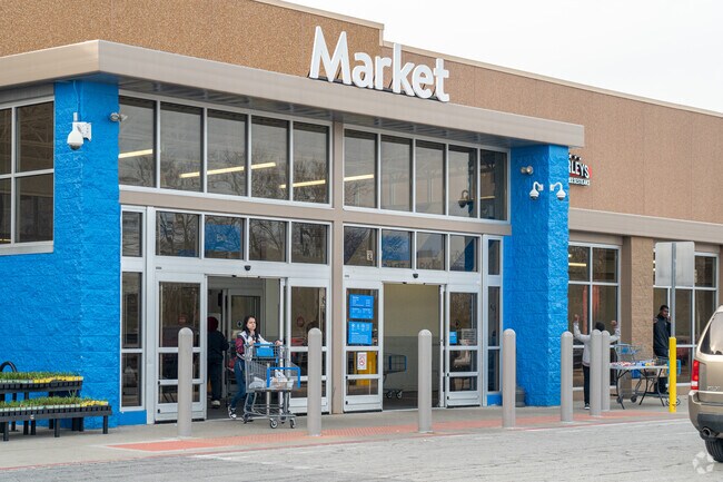 The nearby Walmart offers North End residents a place to pick up necessities.