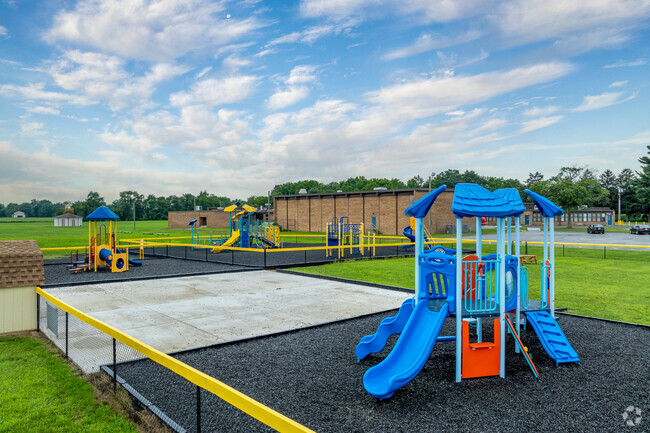 Children love getting some of their energy out on the playground at Lower Alloways Creek School.