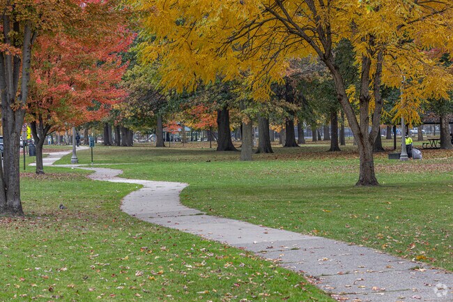 Take a walk on a meandering path through Clark Park in Springwells Dearborn.