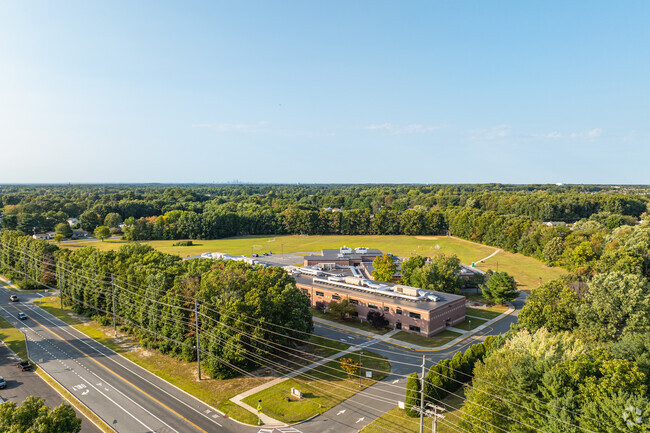 Orchard Valley Middle School stands on a large, private campus.